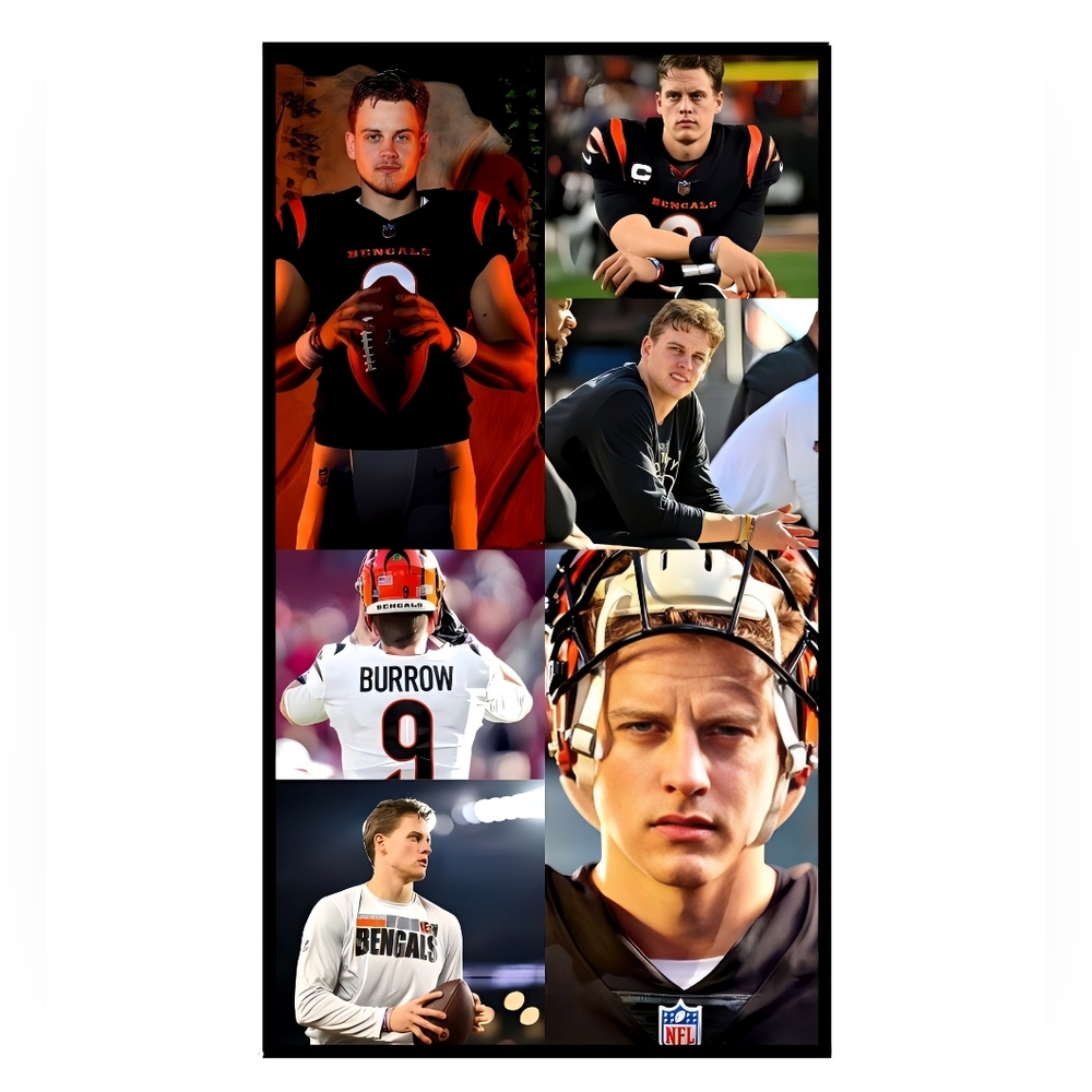 Joe Burrow (11"L×17"H) Framed Wall Art